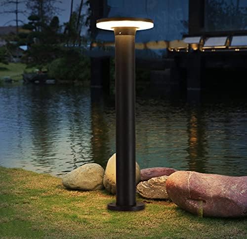flourish Led 600MM Grey Die Cast Alluminium Body Acrylic Bollard Outdoor Garden Park Driveway Light - Warm White