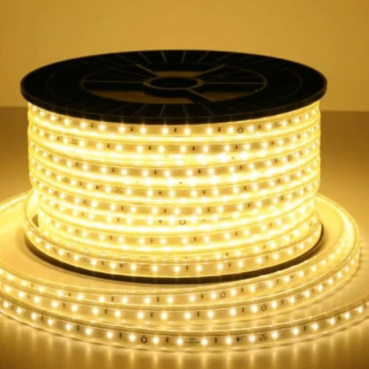 IndiGold LED Strip/Rope Lights |5 Mtr (16.4 Foot) (Warm White) | Strip Lights Flexishine Plug N Play Flexible | Waterproof Rope Light for Indoor & Outdoor Home Decorations, Balcony, Diwali